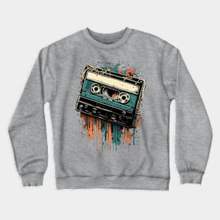 old cassette tape Crewneck Sweatshirt